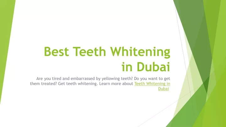 best teeth whitening