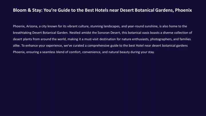 bloom stay you re guide to the best hotels near