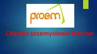 Chemia przemysłowa Weicon