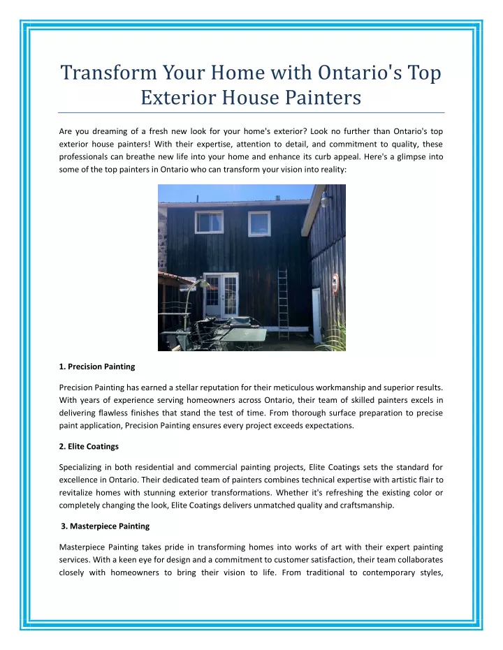transform your home with ontario s top exterior