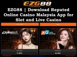 Download Best Real-Money Online Casino Malaysia App | EZG88