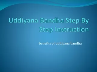 Uddiyana Bandha Step By Step Instruction