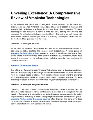 Unveiling Excellence_ A Comprehensive Review of Vmoksha Technologies (2)