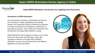 Expert MOFA Attestation Service Agency in Dubai