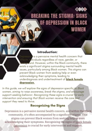 Breaking the Stigma: Signs of Depression in Black Women