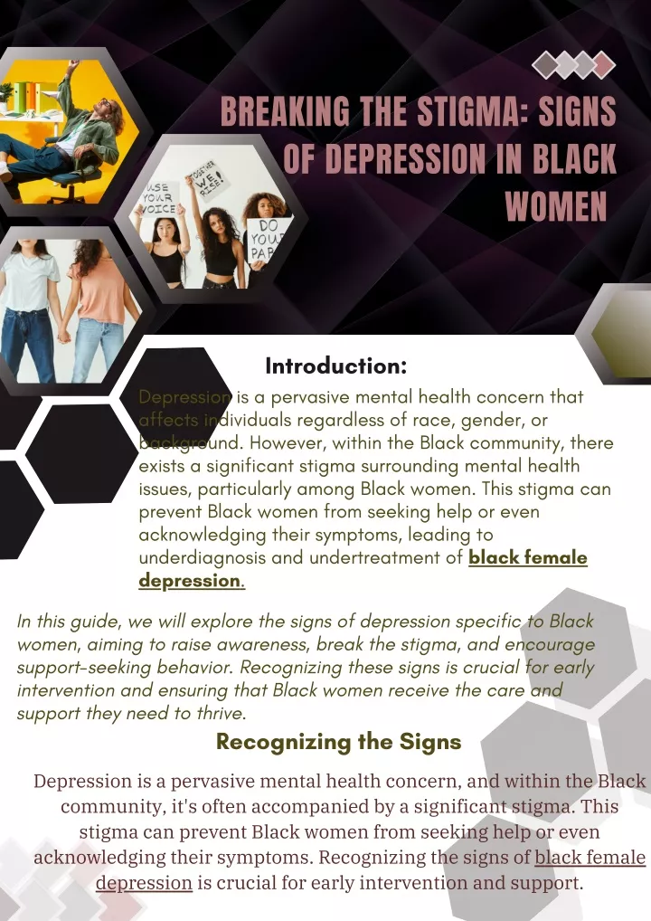 breaking the stigma signs of depression in black