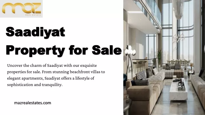 saadiyat property for sale