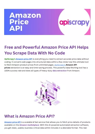 AMAZON PRICE API