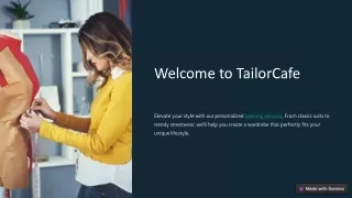 Tailorcafe: Your Premier Destination for Tailoring Excellence