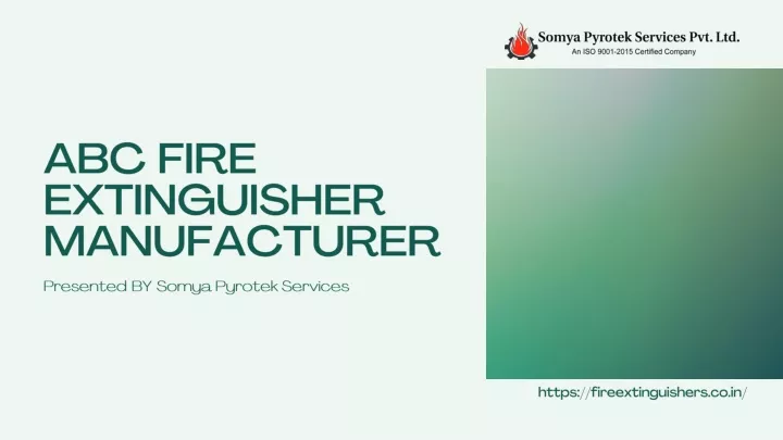 abc fire extinguisher manufacturer