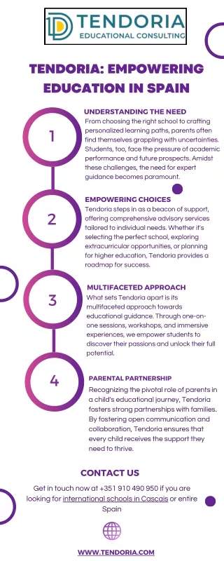 tendoria empowering education in spain