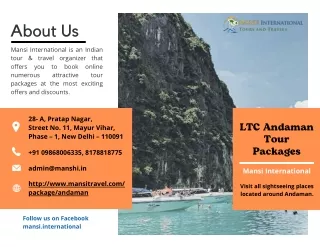 Top LTC Andaman Tour Packages For You