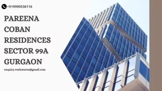 Pareena Coban Residences Sector 99A Gurgaon (1)