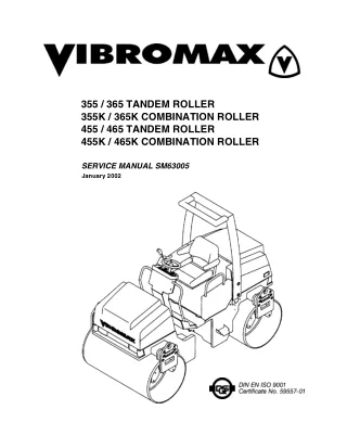 JCB 365K Combination Roller Service Repair Manual