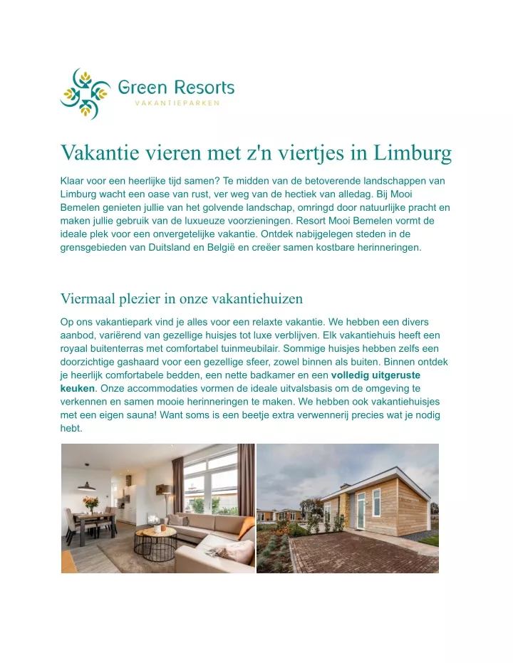 vakantie vieren met z n viertjes in limburg