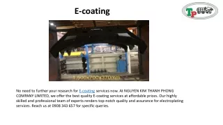 E-coating