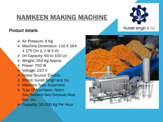 Namkeen Making Machine