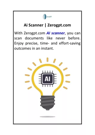 ai scanner zerogpt com