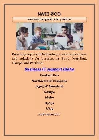 Business It Support Idaho | Nwit.co