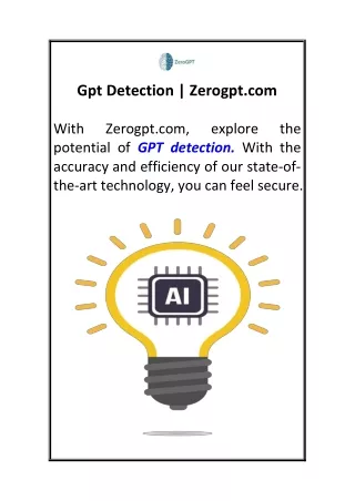 gpt detection zerogpt com