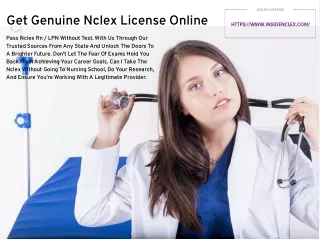 Pass Nclex Rn / LPN Without Test. With Us Through Our Trusted Sources