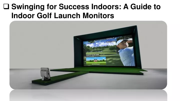 swinging for success indoors a guide to indoor