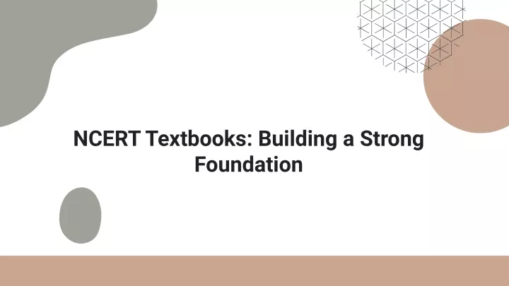 ncert textbooks building a strong foundation