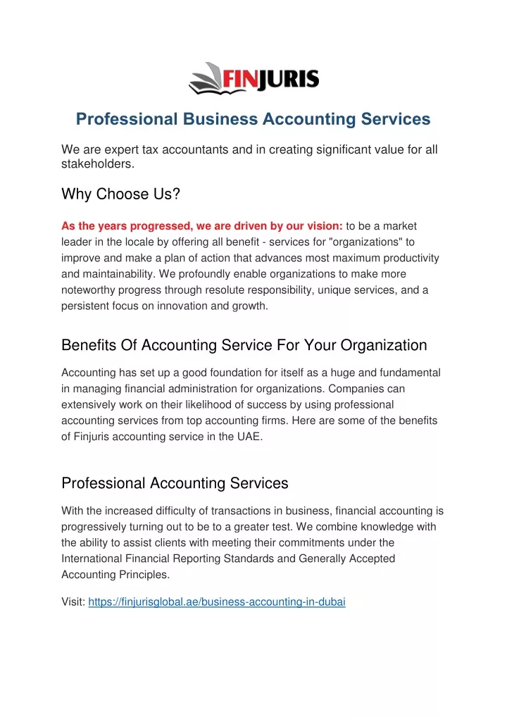 professional business accounting services