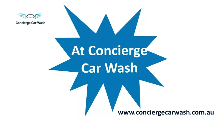 at concierge car wash