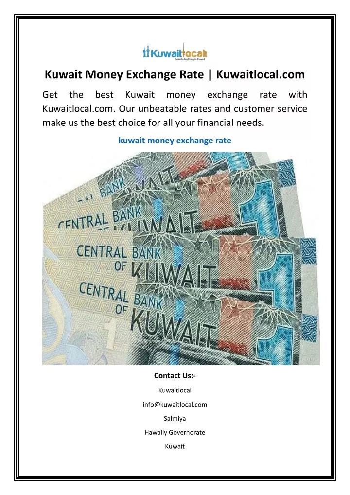 kuwait money exchange rate kuwaitlocal com