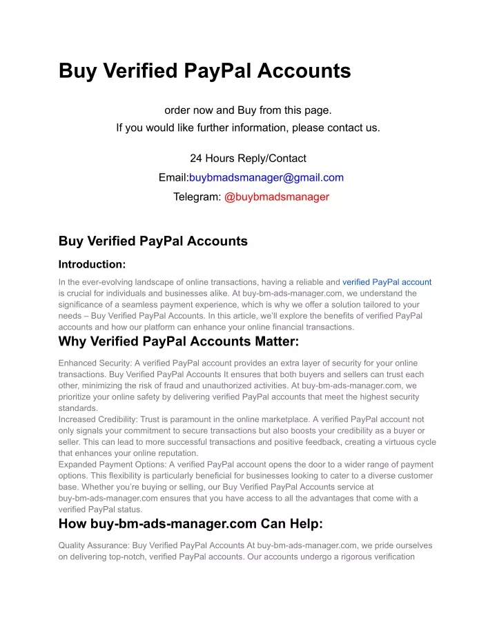 buy verified paypal accounts