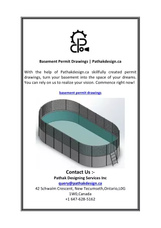 Basement Permit Drawings   Pathakdesign.ca