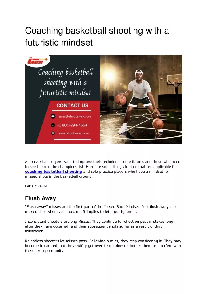 coaching basketball shooting with a futuristic