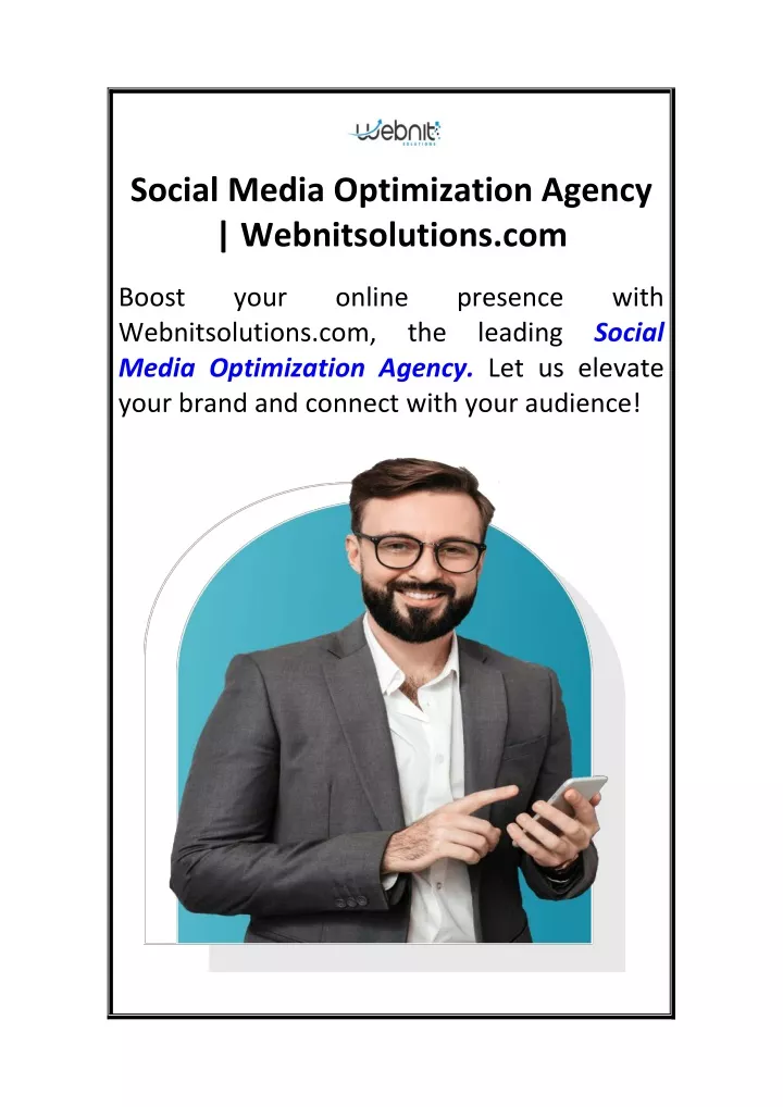 social media optimization agency webnitsolutions