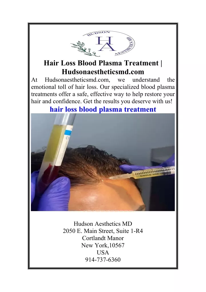 hair loss blood plasma treatment