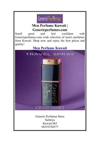 Men Perfume Kuwait  Genericperfumes.com