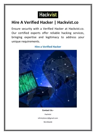 Hire A Verified Hacker Hackvist.co