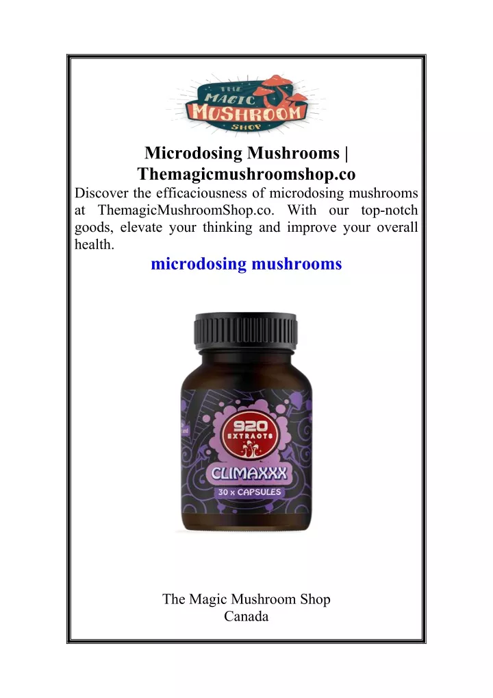 microdosing mushrooms themagicmushroomshop