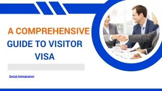 A comprehensive guide to Visitor Visa- Social Immigration