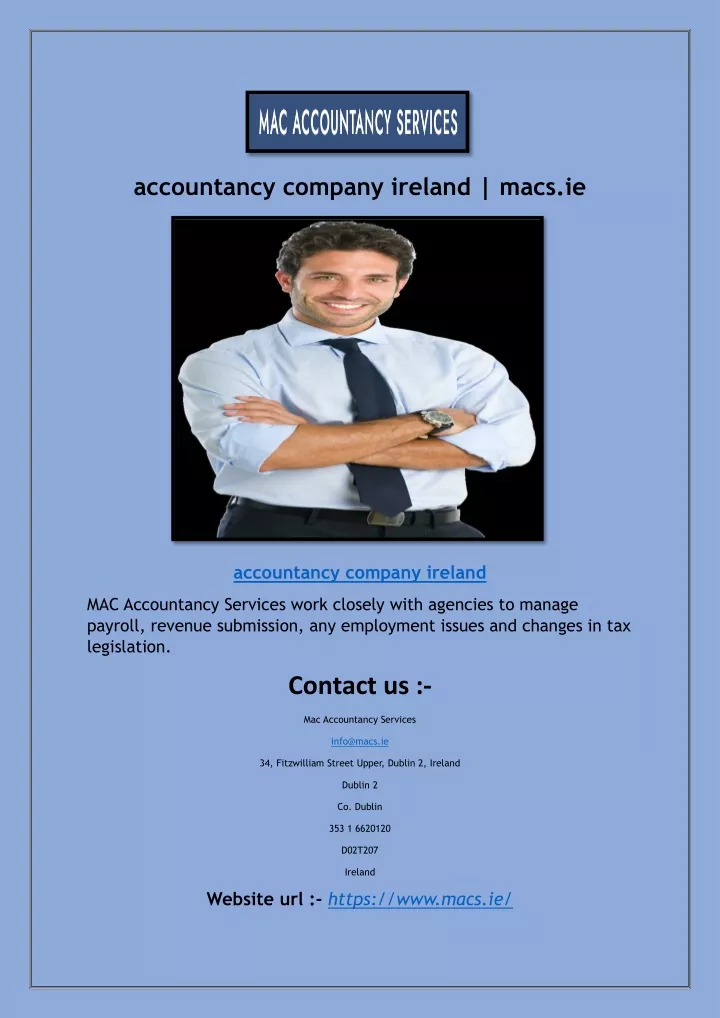 accountancy company ireland macs ie