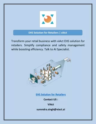 ehs solution for retailers viact
