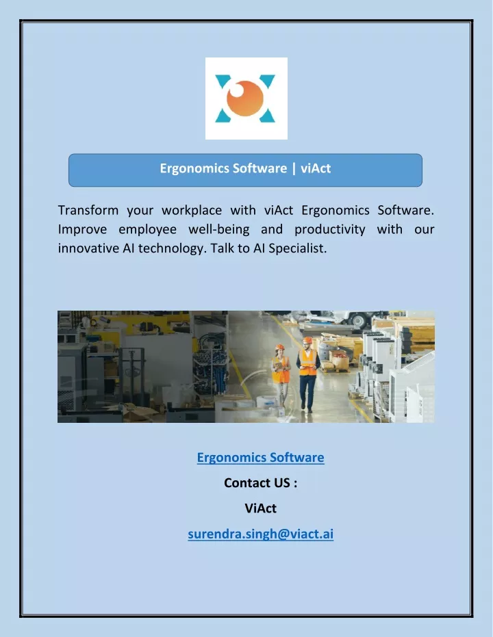 ergonomics software viact