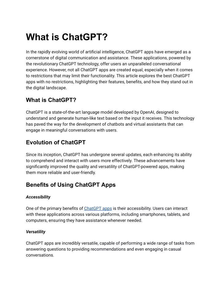 what is chatgpt