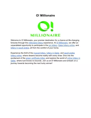 O! Millionaire