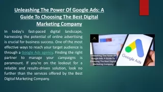 unleashing the power of google ads a guide