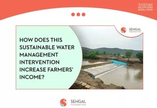How does a sustainable water management intervention increase farmers’ income?