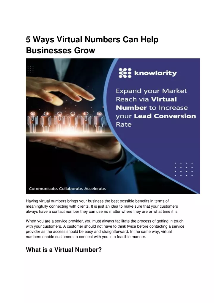 5 ways virtual numbers can help businesses grow