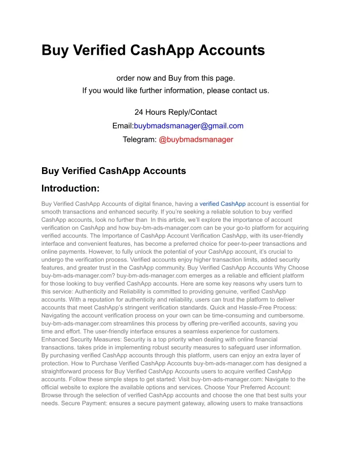 buy verified cashapp accounts