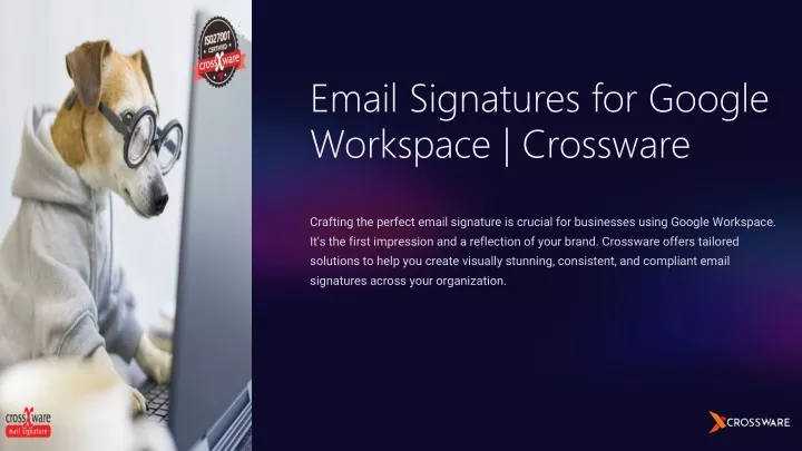 email signatures for google workspace crossware