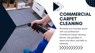 Experience Affordable and Top-Quality Commercial Carpet Cleaning Services